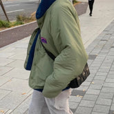 Reversible Contrast Color Lambswool Jacket