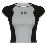 Contrasting Logo Baby Tee