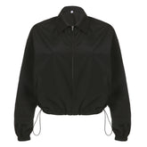 Vintage Zip Up Cropped Jacket