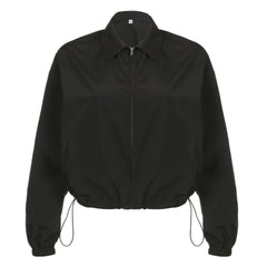 Vintage Zip Up Cropped Jacket