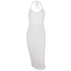Mid Length Slit Dress