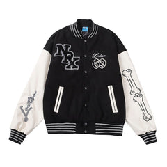 skeleton bones Varsity Jacket