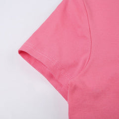 Vintage Embroidery Letter Crop Top