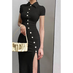 Split Improved Mid-length Tide Cheongsam Dress