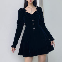 Princess Sleeve High Waist Dress