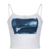 Screen Printed Crop Cami Top