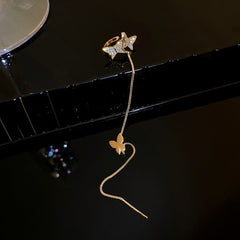 Micro-inlaid Zircon Butterfly Earrings