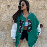 Oversized Logo Varsity Jacket