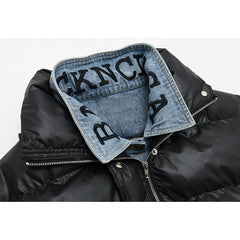 Loose Denim Stitching Padded Jacket