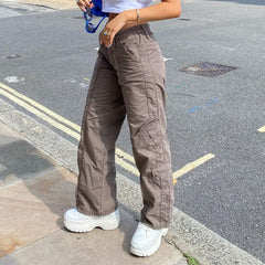 Street Style Multi-pocket Jeans