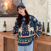 Christmas Elk Jacquard Sweater