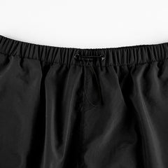 Piping Detail Size Friendly Parachute Cargo Pants