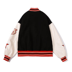 Street Embroidery Varsity Jacket