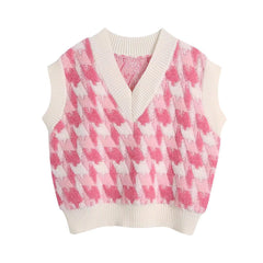 Bubble Gum Pink Knit Vest