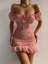 Into The Fields Floral Mini Dress