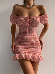 Into The Fields Floral Mini Dress