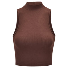 Turtleneck Crop Tank Top