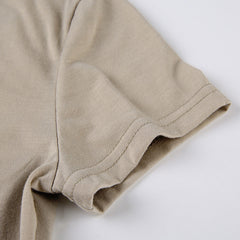 Printed Short Sleeve Crop Top