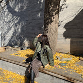 Vintage Embroidery Bomber Baseball Jacket