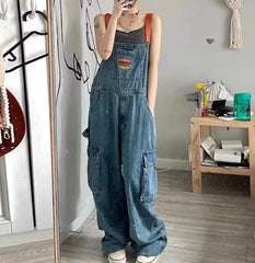 Aesthetic Boyfriend Denim Overalls