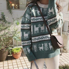 Christmas Jacquard Knit Sweater
