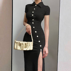 Split Improved Mid-length Tide Cheongsam Dress