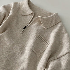 Pocket Crop Knit Sweater