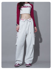 Alphabet Turned Waist Sweatpants