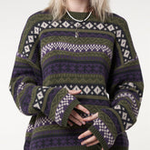 Long Sleeve Downtown Jacquard Sweater