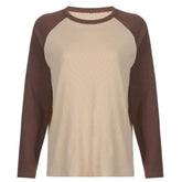 Ribbed Raglan Sleeve Tee