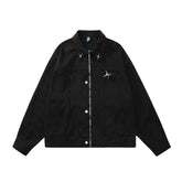 Metal Star Vintage Zip Up Jacket