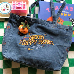 Aesthetic Embroidered Tote Bag