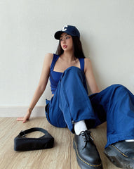 Size Friendly Straight Leg Parachute Cargo Pants