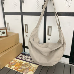 Vintage Wash Large Canvas Shoulder Bag