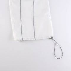 Pintuck Detail Straight Leg Pants