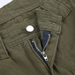 Pocket Patched Straight Cargo Jeans