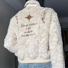 Aesthetic Angora Wool Jacket