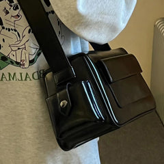 Vintage Pu Leather Crossbody Bag