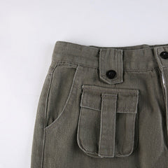 Vintage Pocket Patch Cargo Jeans