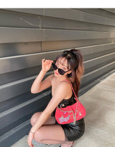 2000s Metal Embellished Y2K Shoulder Bag