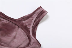 Patchwork Hooded Two-Piece Set