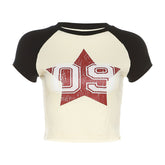 Vintage Star Logo Raglan Short Sleeve Tee