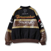 Detachable Moto Varsity Jacket