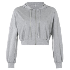 Bodycon Dress With Zipper Hoodie Two Piece Set