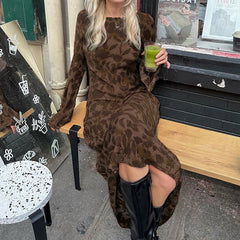 Fairy Grunge Floral Maxi Dress