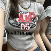 Vintage Logo Graphic Crop Top