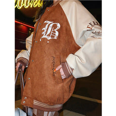 Embroidery Retro Baseball Jacket