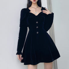 Princess Sleeve High Waist Dress
