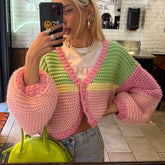 Bubble Gum Knitted Cottage Cardigan