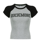 Logo Design Raglan Sleeve Crop Top